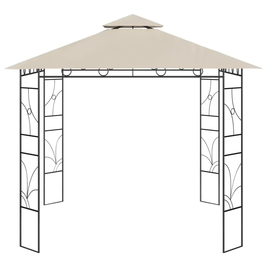 Belvédère 3x3x2,7 m Crème 160 g/m² - 2