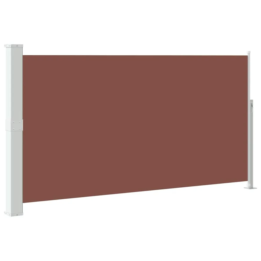 Auvent latéral rétractable de patio 160 x 300 cm Marron - 2