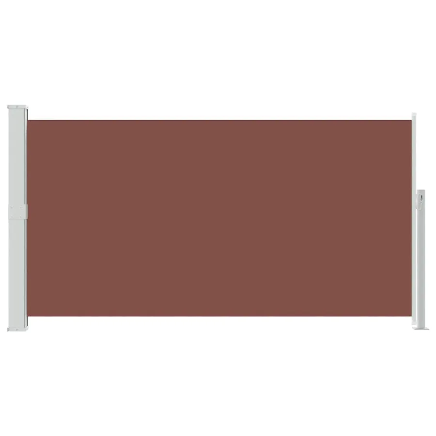 Auvent latéral rétractable de patio 160 x 300 cm Marron - 4