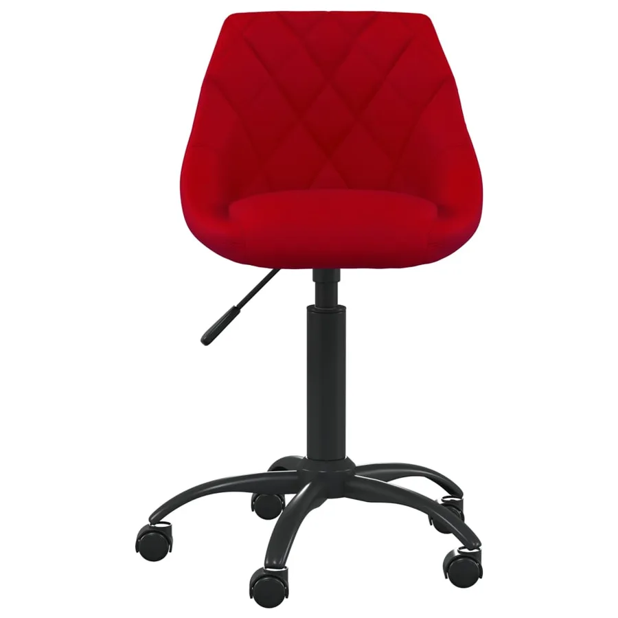 Chaise de salle à manger Rouge bordeaux Velours - 3