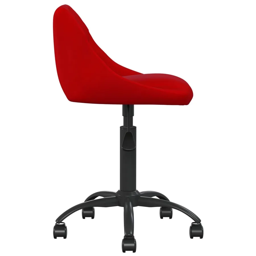 Chaise de salle à manger Rouge bordeaux Velours - 4