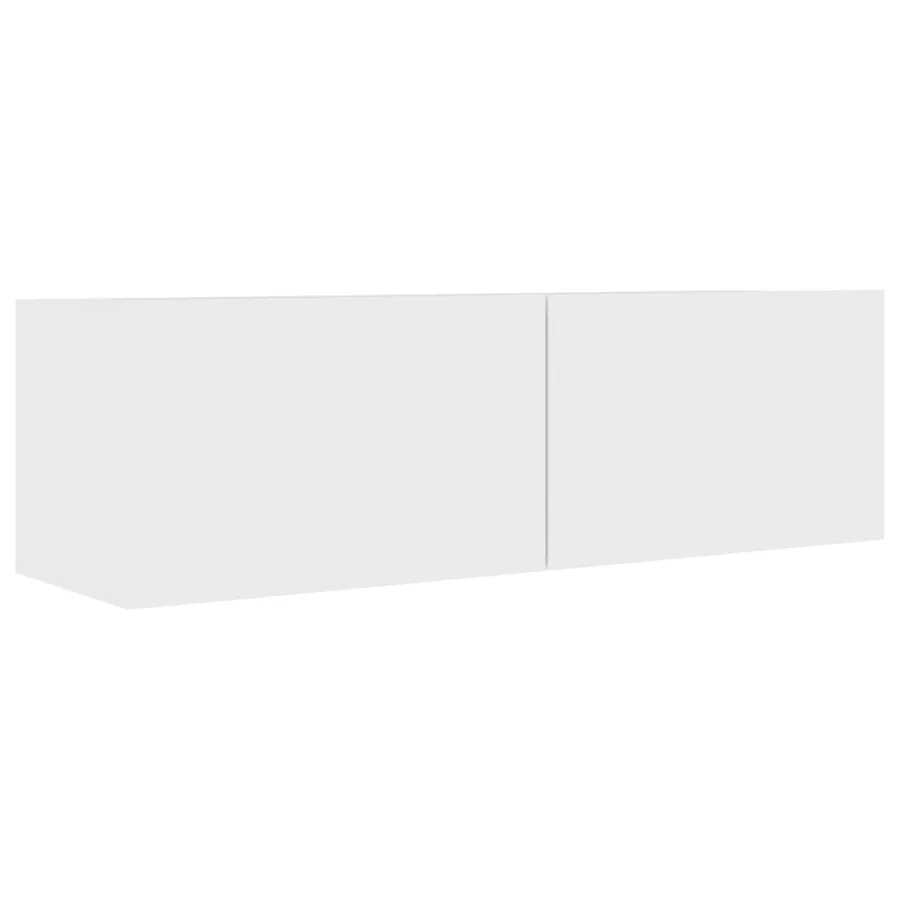Ensemble de meuble TV 5 pcs Blanc Bois d'ingénierie - 4