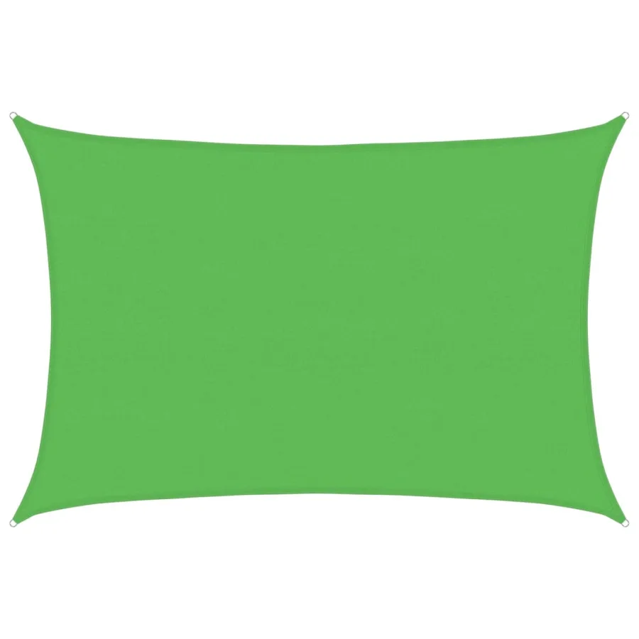 Voile d'ombrage 160 g/m² Vert clair 5x7 m PEHD - 2