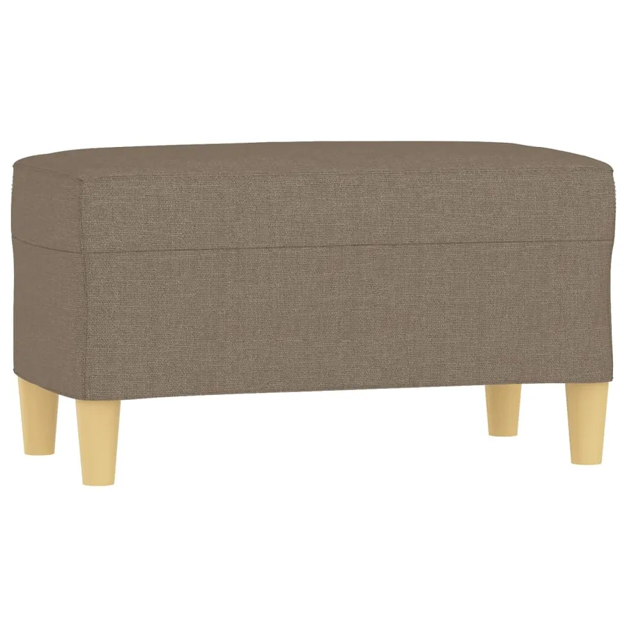 Banc Taupe 70x35x41 cm Tissu - 2