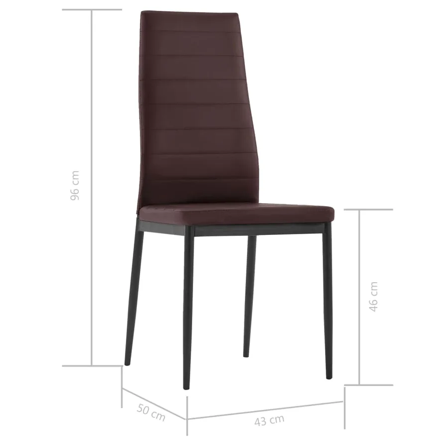 Ensemble à dîner 7 pcs Marron - 13