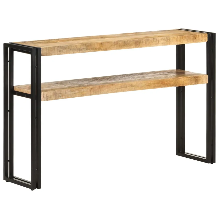 Table console 120x30x75 cm Bois de manguier brut - 6
