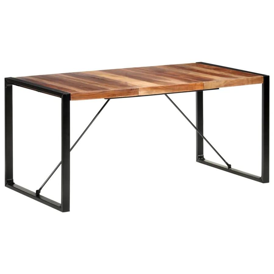 Table à manger 160x80x75 cm bois massif - 10