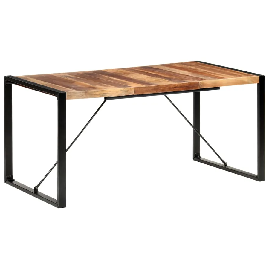 Table à manger 160x80x75 cm bois massif - 7