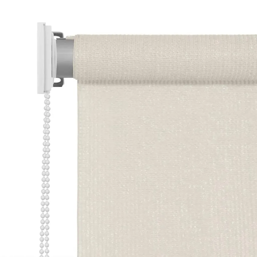 Store roulant d'extérieur 125 (l) x 140 (H) cm crème - 3
