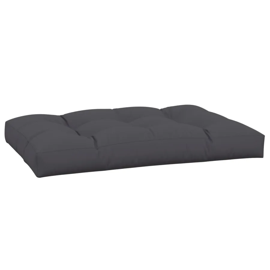 Coussin de palette anthracite 120x80x12 cm tissu - 2