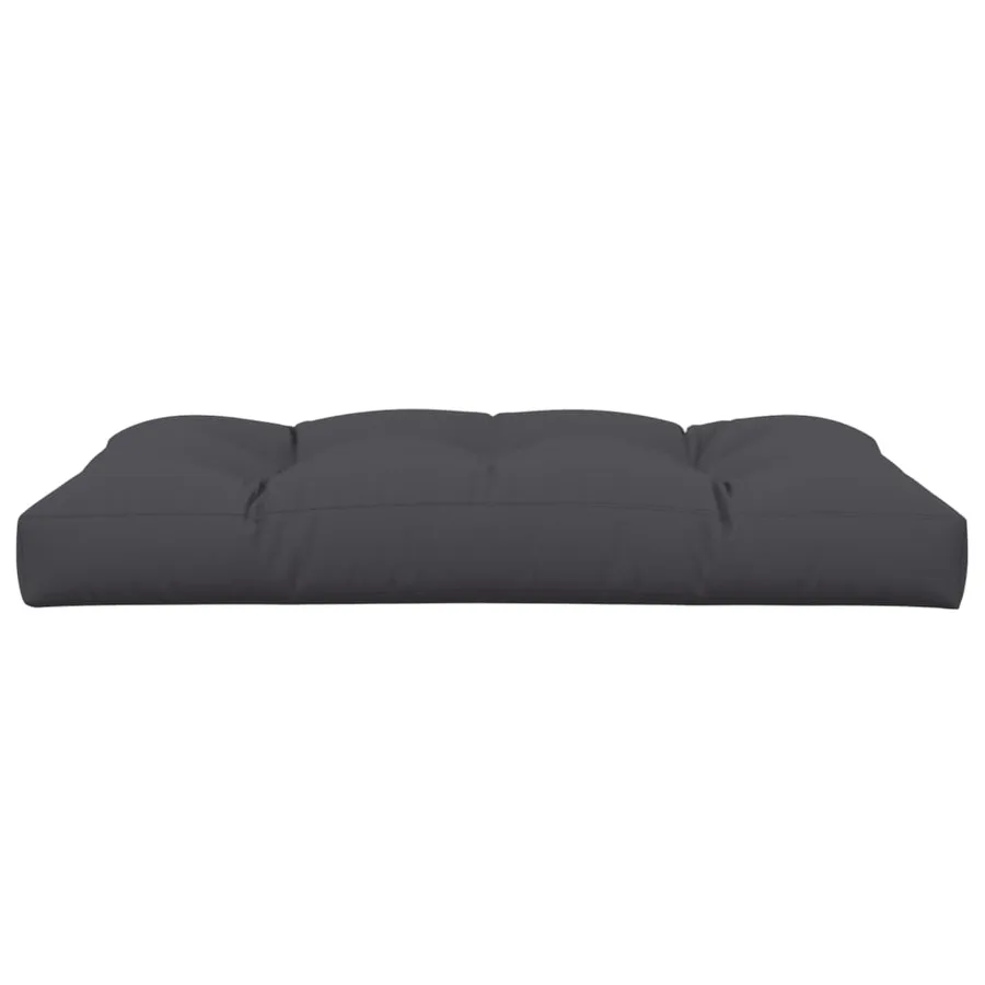 Coussin de palette anthracite 120x80x12 cm tissu - 4