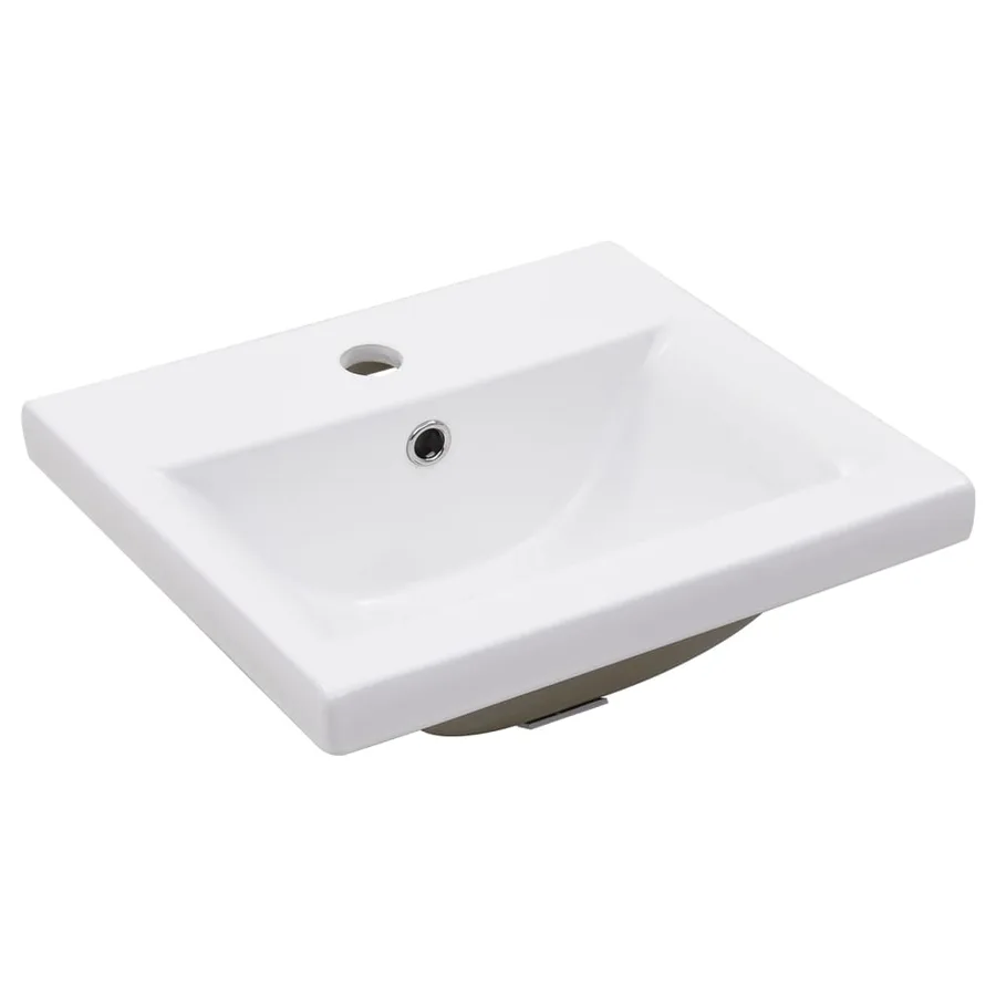 Cadre de lavabo de salle de bain vasque à encastrer Blanc Fer - 5