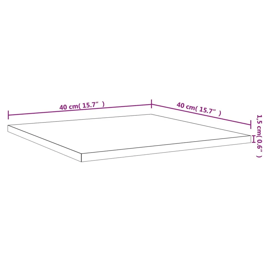 Panneau de bibliothèque 4pcs Chêne sonoma 40x40x1,5cm Aggloméré - 9