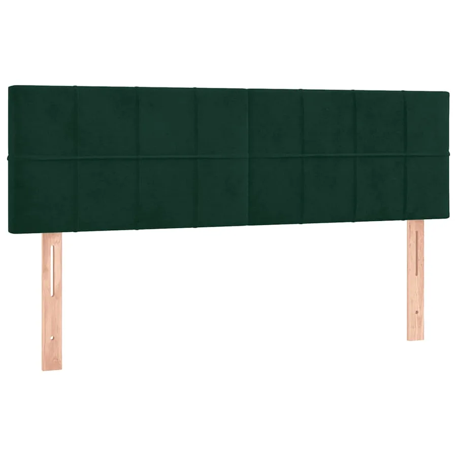 Sommier à lattes de lit avec matelas LED Vert foncé 140x200 cm - 7