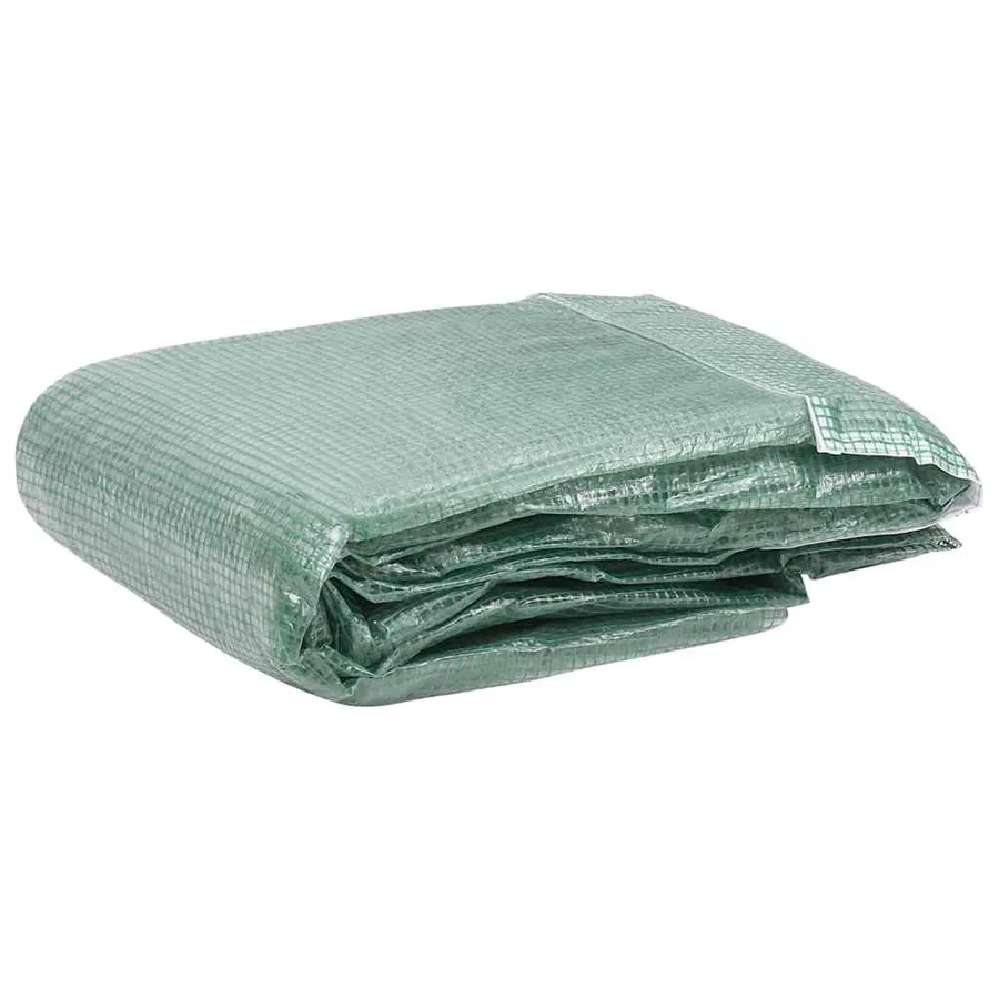 Couverture de remplacement de serre (16 m²) 400x400x200 cm Vert - 2