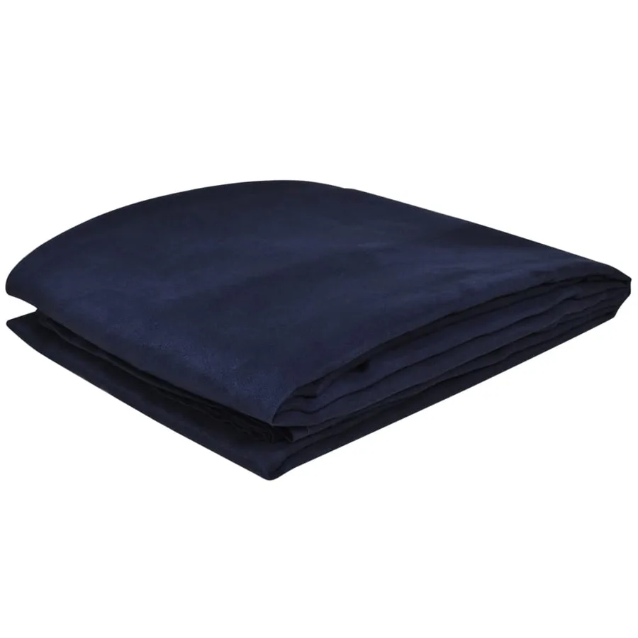 Housse de canapé Micro-suède Bleu marine 140x210 cm - 2