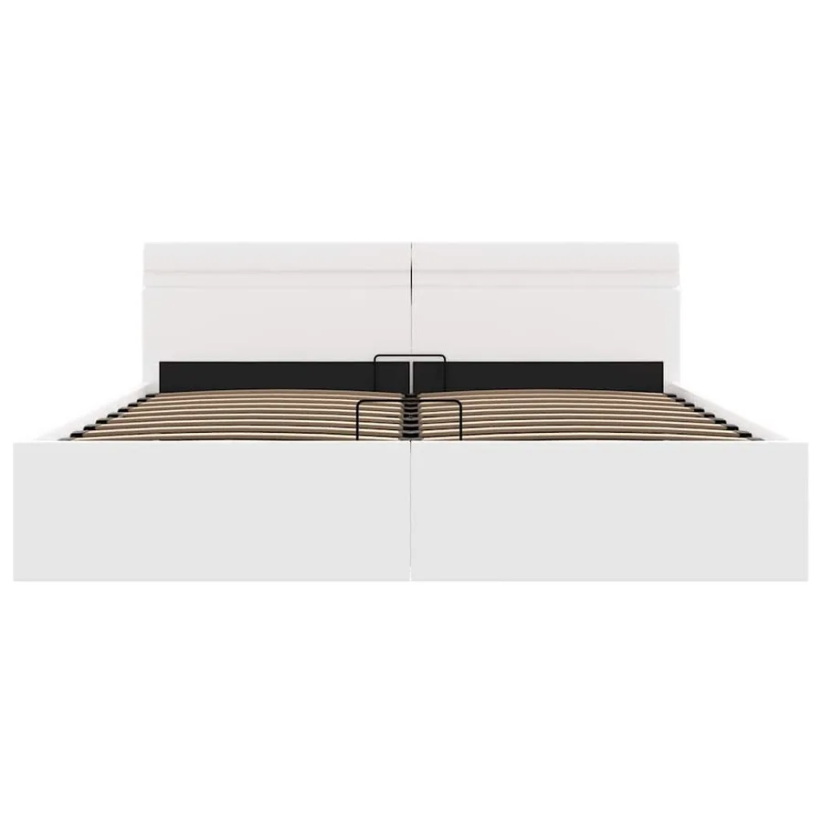 Cadre de lit à rangement hydraulique sans matelas avec LED - 6