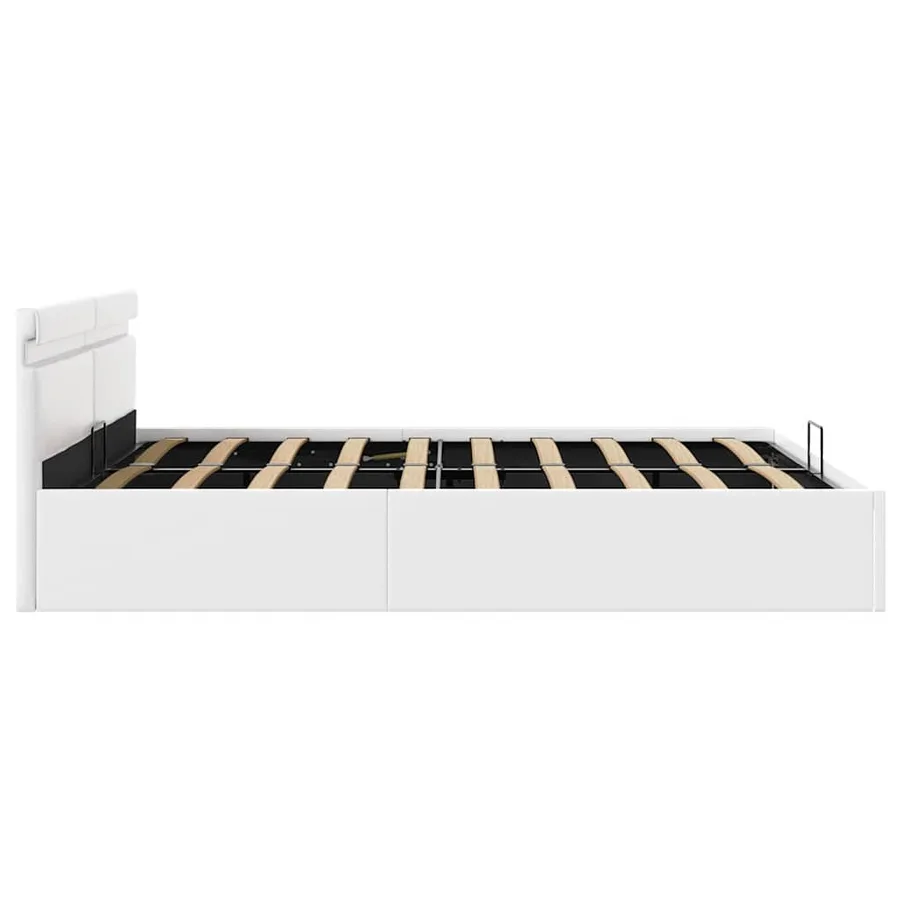 Cadre de lit à rangement hydraulique sans matelas avec LED - 7
