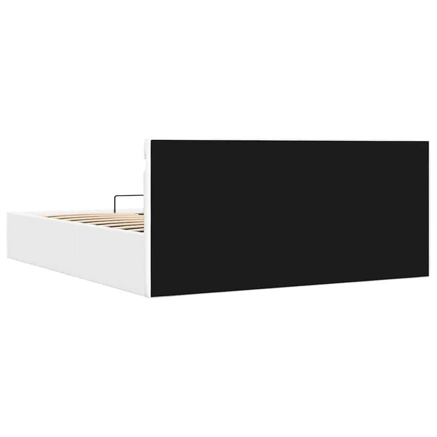 Cadre de lit à rangement hydraulique sans matelas avec LED - 8