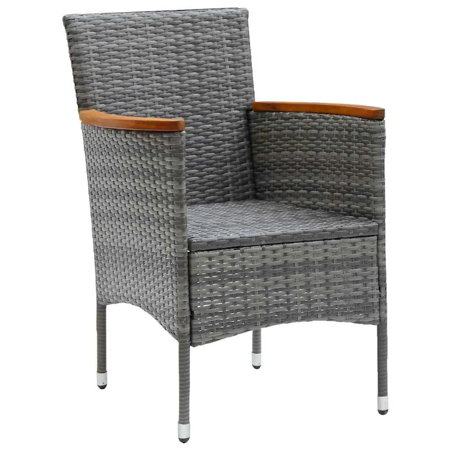 Ensemble à manger de jardin 9 pcs Gris - 10