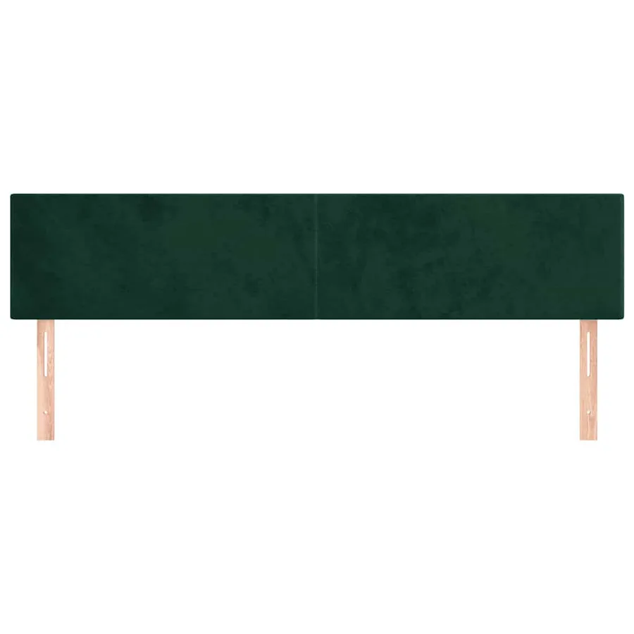 Têtes de lit Vert foncé 180x5x78/88 cm Velours - 3