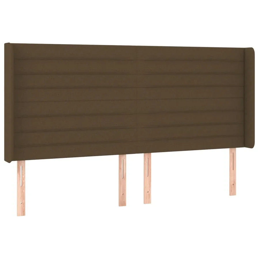 Sommier à lattes de lit matelas et LED Marron foncé 160x200 cm - 7