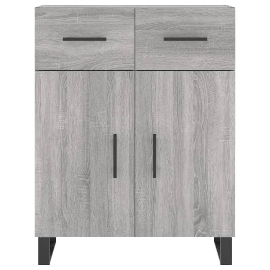 Buffet sonoma gris 69,5x34x90 cm bois d'ingénierie - 6