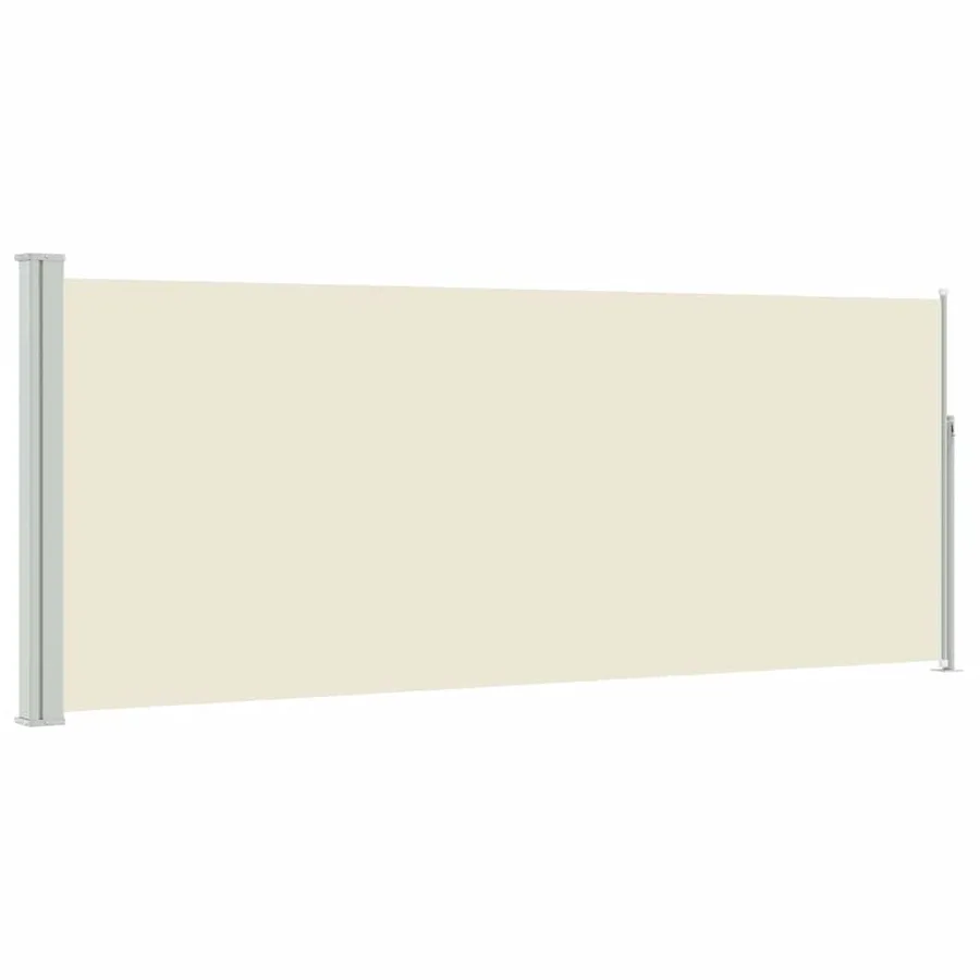 Auvent latéral rétractable 120 x 300 cm Blanc cassé - 2
