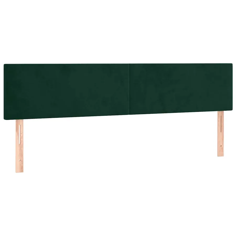 Sommier à lattes de lit et matelas Vert foncé 160x200cm Velours - 6