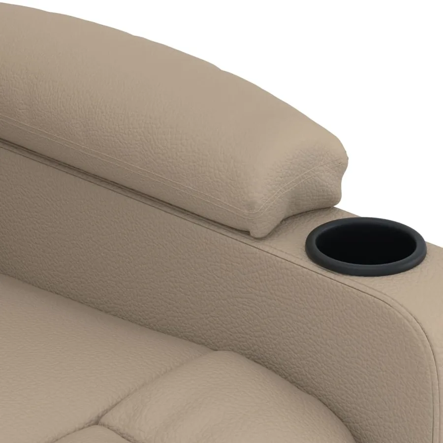Fauteuil inclinable électrique Cappuccino Similicuir - 8