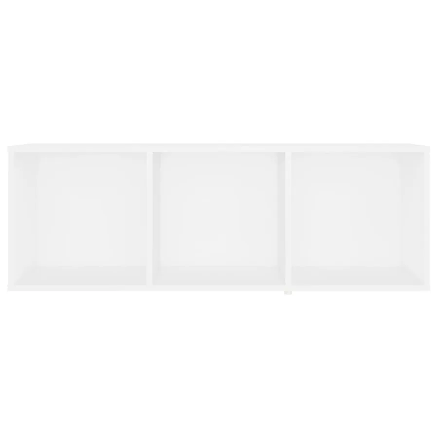 Meuble TV Blanc 107x35x37 cm Bois d’ingénierie - 4