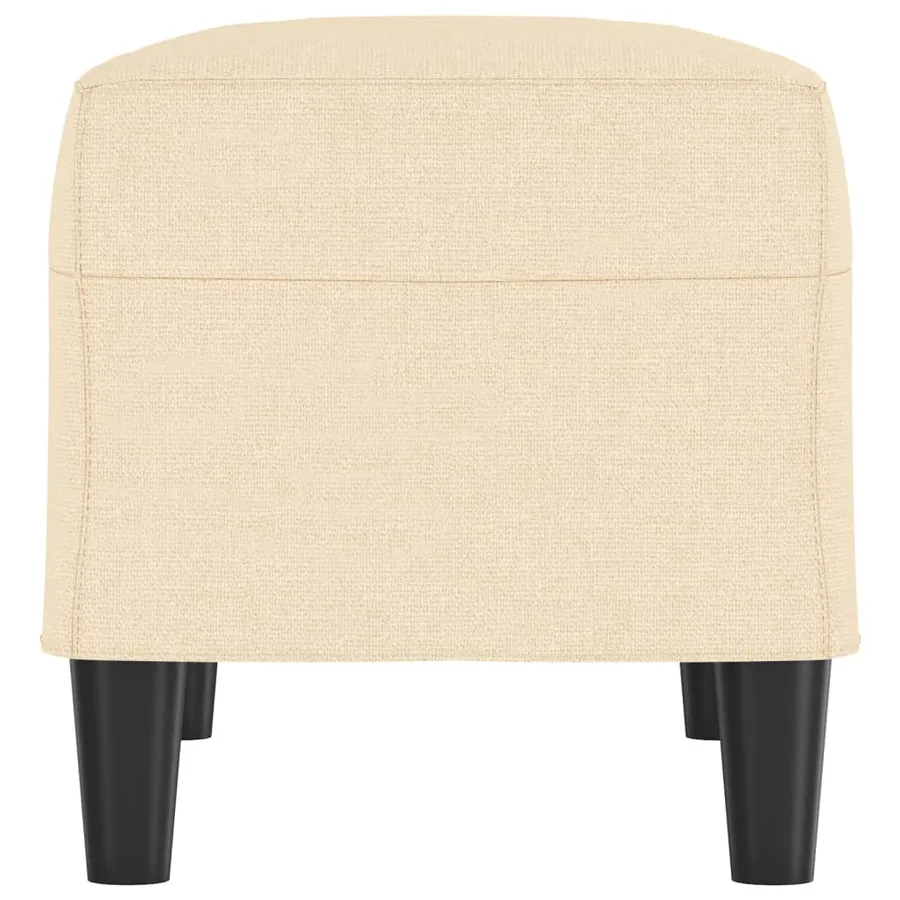 Banc Crème 70x35x41 cm Tissu - 4