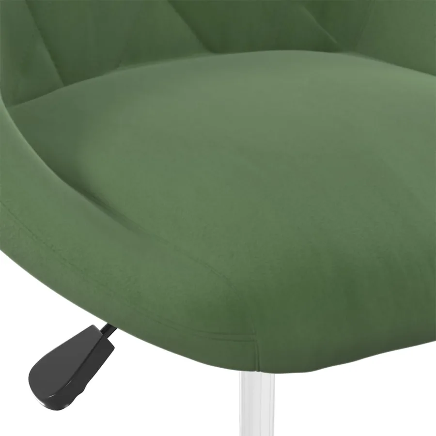 Chaises pivotantes à manger lot de 6 Vert foncé Velours - 7