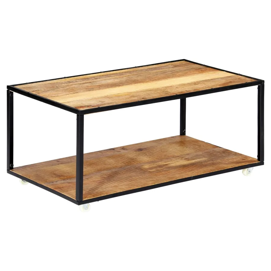 Table basse 90x50x40 cm Bois de récupération solide