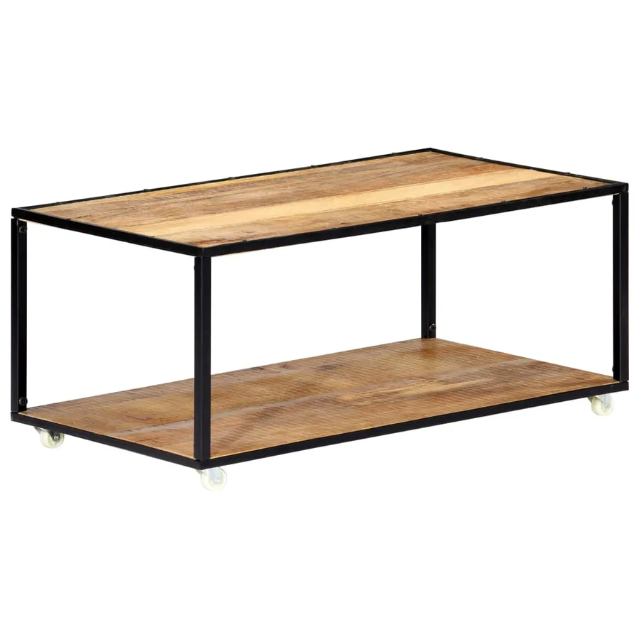 Table basse 90x50x40 cm Bois de récupération solide - 10