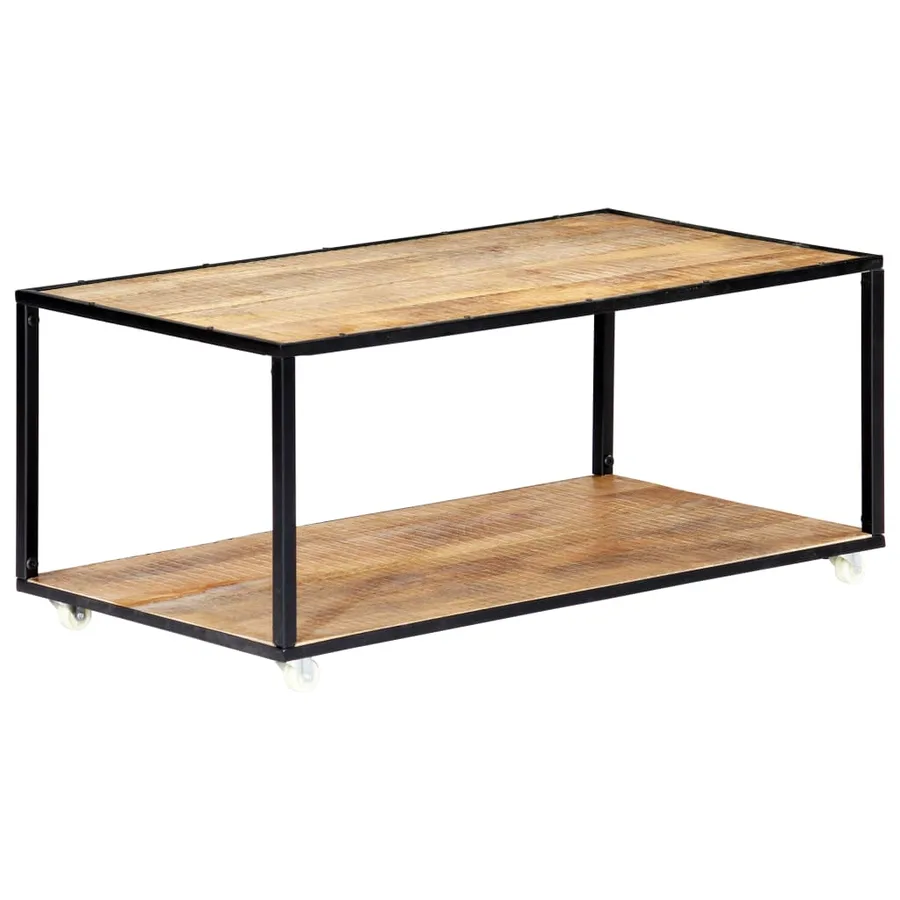 Table basse 90x50x40 cm Bois de récupération solide - 11