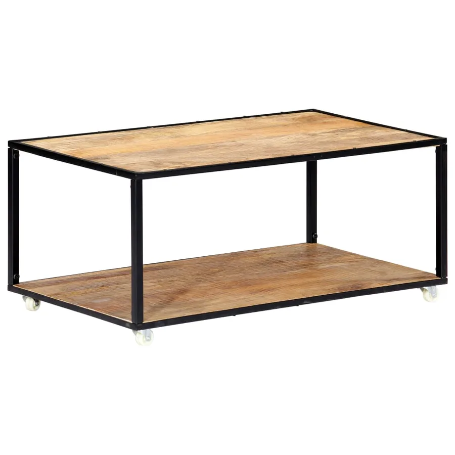Table basse 90x50x40 cm Bois de récupération solide - 12