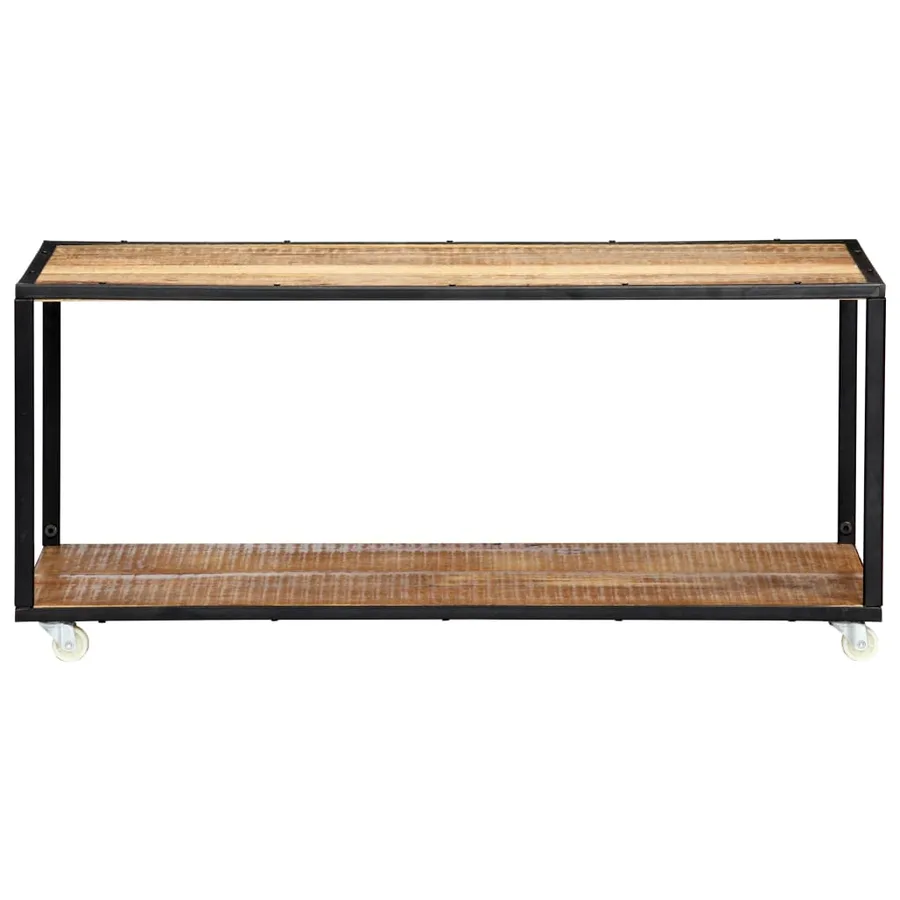 Table basse 90x50x40 cm Bois de récupération solide - 2