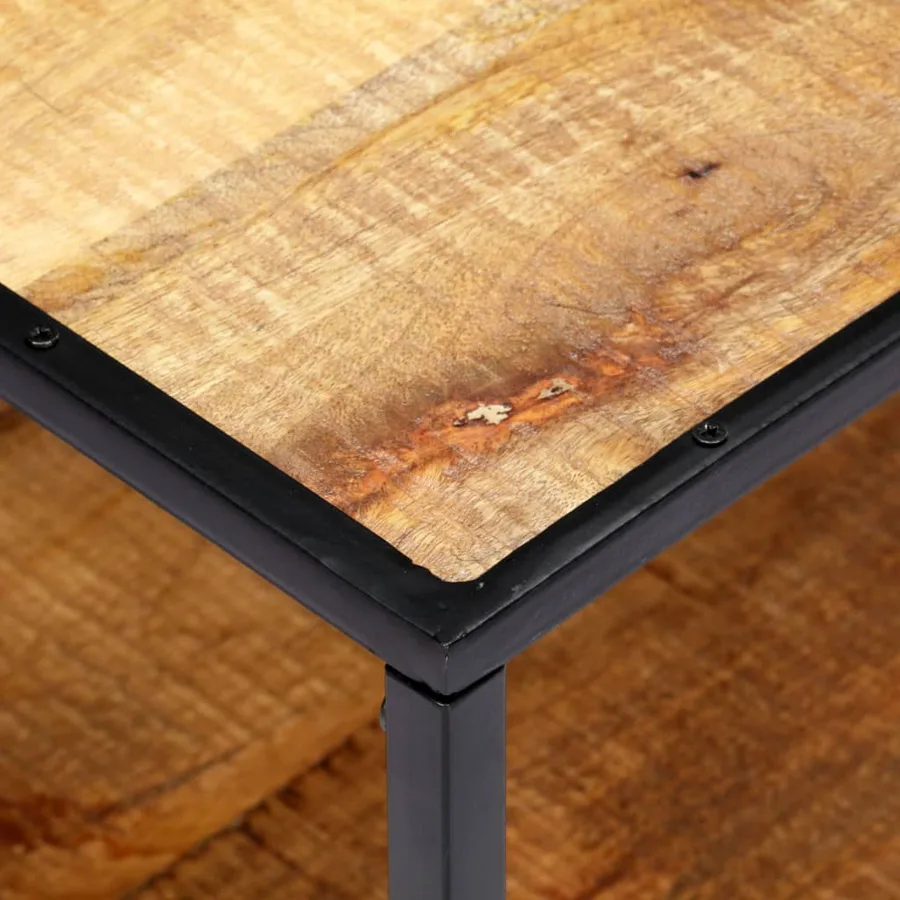 Table basse 90x50x40 cm Bois de récupération solide - 6