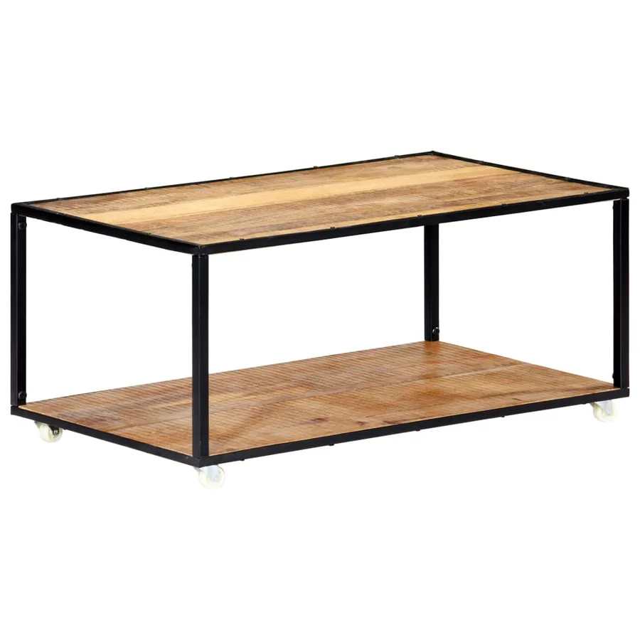 Table basse 90x50x40 cm Bois de récupération solide - 9