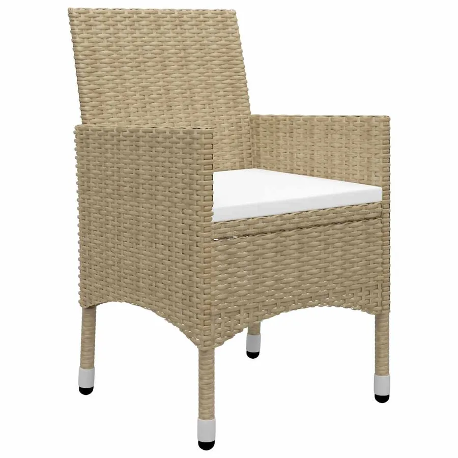 Ensemble à manger de jardin 11 pcs Beige - 6
