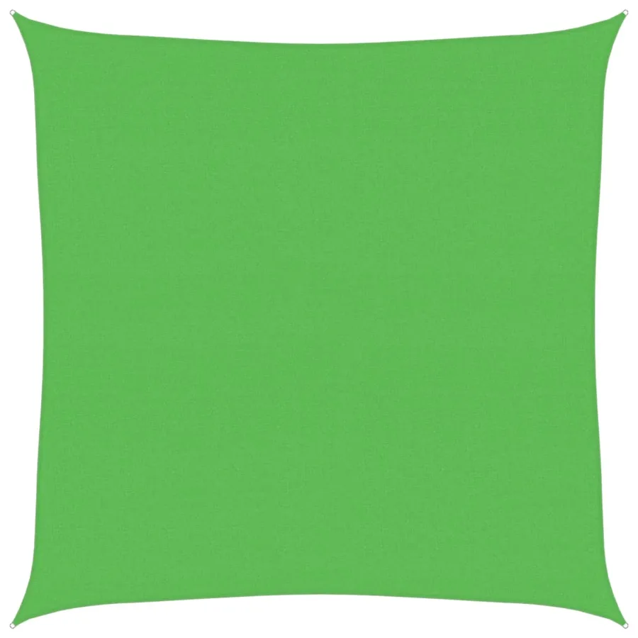 Voile d'ombrage 160 g/m² Vert clair 6x6 m PEHD - 2