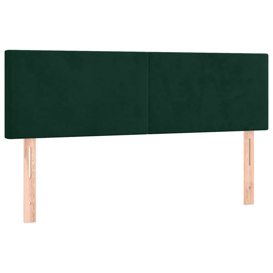 Sommier à lattes de lit avec matelas LED Vert foncé 140x190 cm - 7