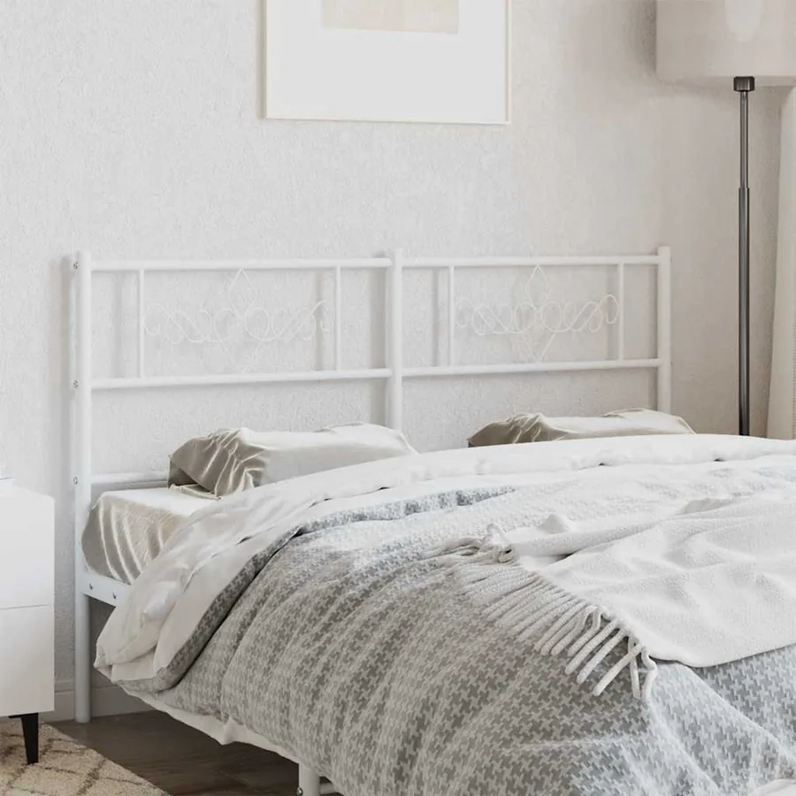 Tête de lit de remplacement métal blanc 160 cm