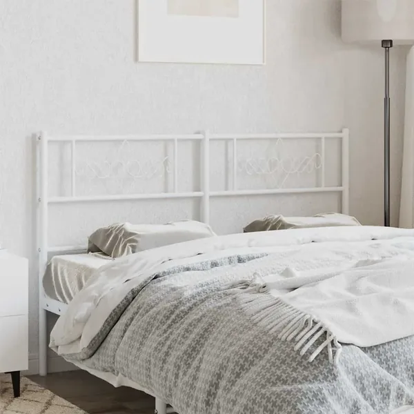 Tête de lit de remplacement métal blanc 160 cm