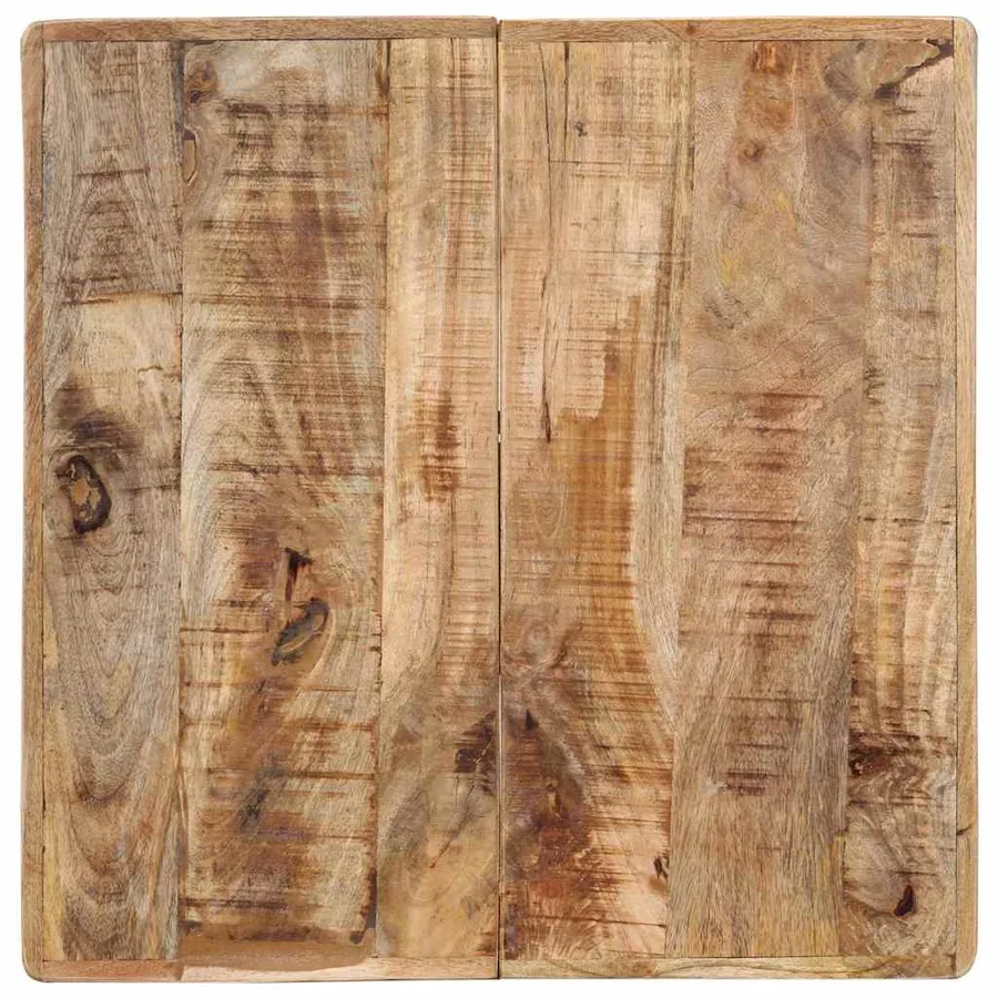 Table de bistro 60x60x77 cm Bois de manguier brut - 6