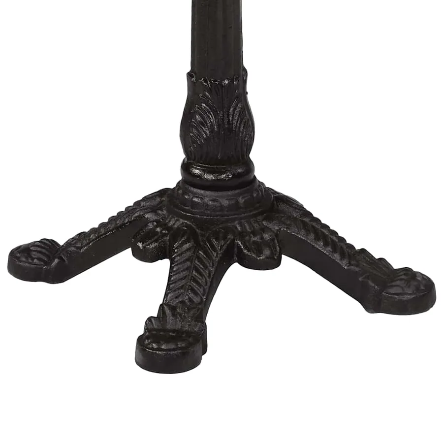 Table de bistro 60x60x77 cm Bois de manguier brut - 9