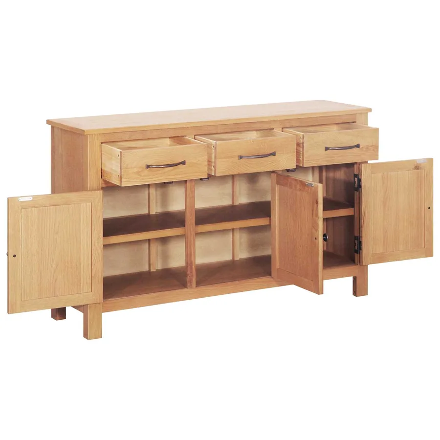 Buffet Marron 112 x 33.5 x 70 cm Chêne massif - 2