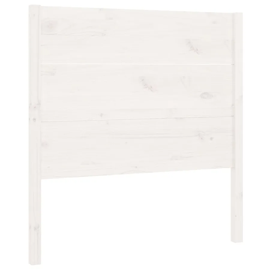 Tête de lit Blanc 106x4x100 cm Bois massif de pin - 2