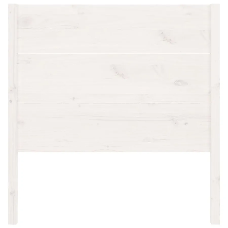 Tête de lit Blanc 106x4x100 cm Bois massif de pin - 4